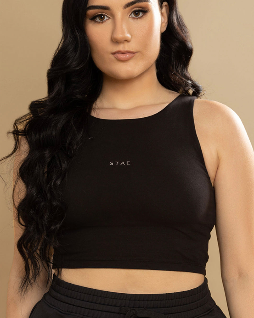 KINDNESS CROP - BLACK
