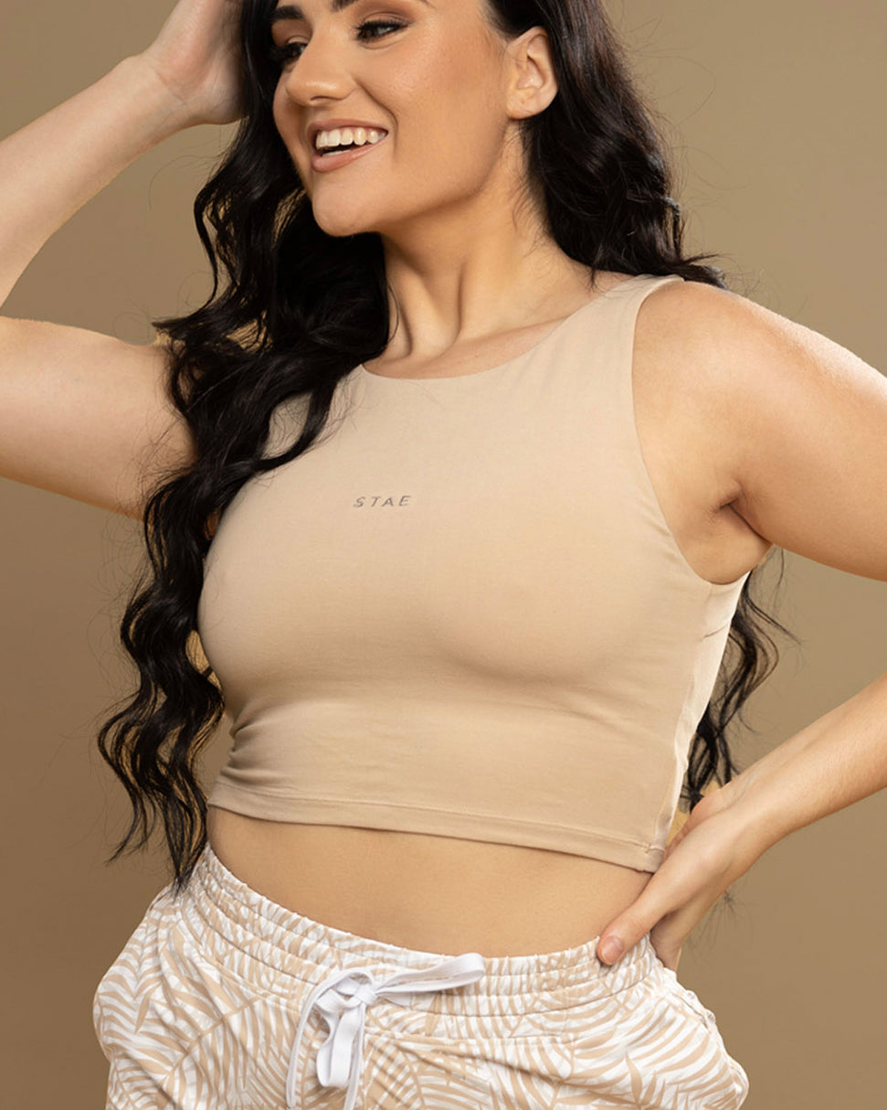 KINDNESS CROP - LATTE