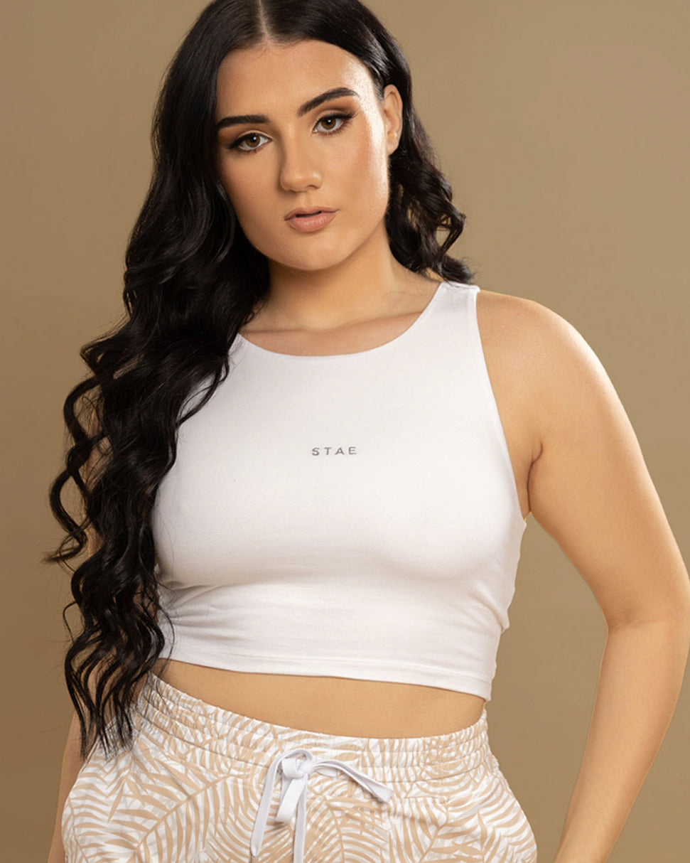 KINDNESS CROP - WHITE